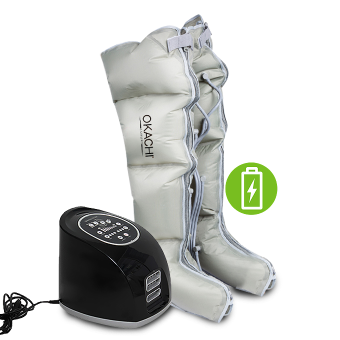 Máy massage chân hỗ trợ điều trị tĩnh mạch Okachi JP-3000Plus (pin sạc)